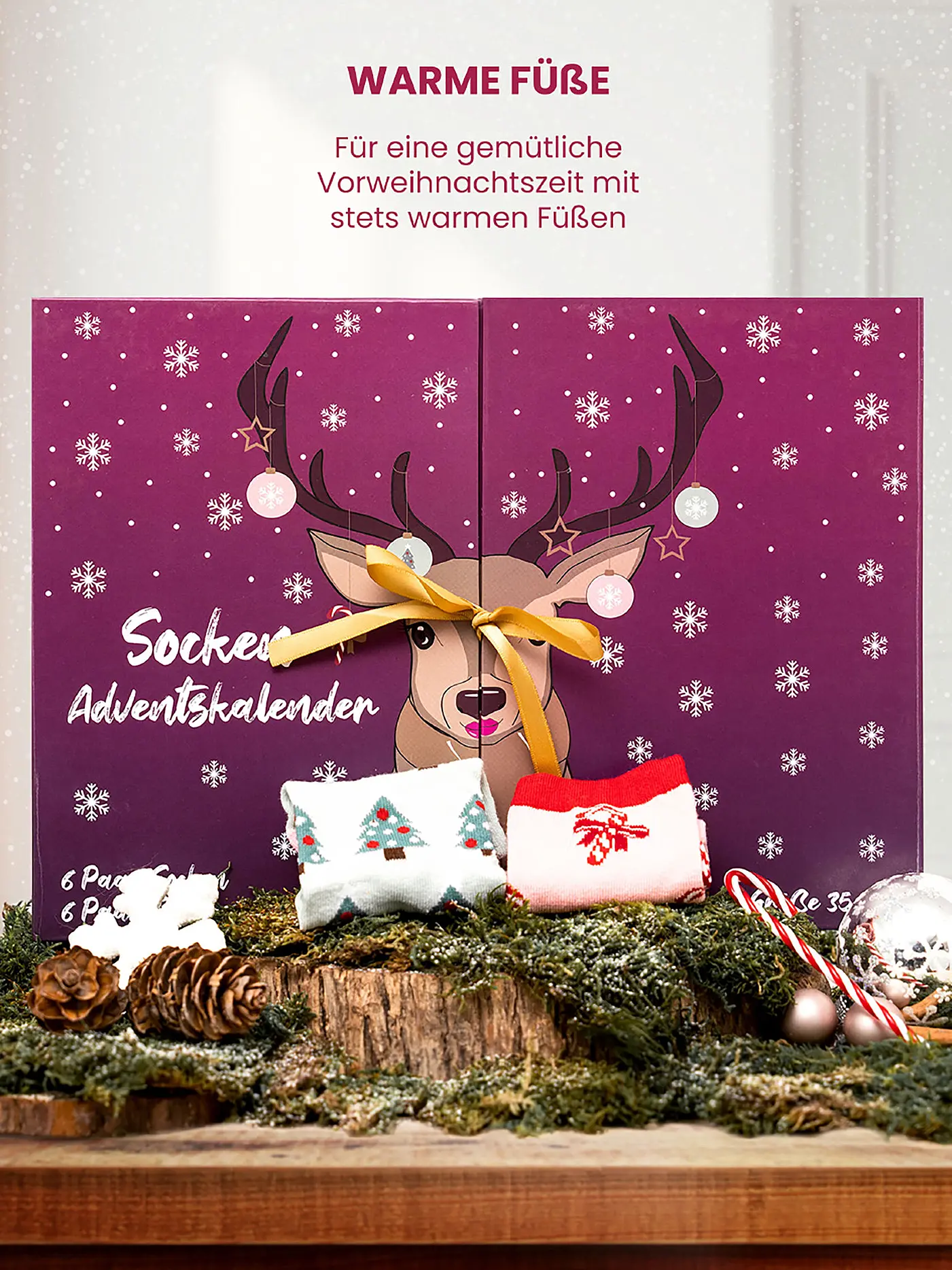 SOCKSWEAR | Damen Socken Adventskalender bunt | bunt