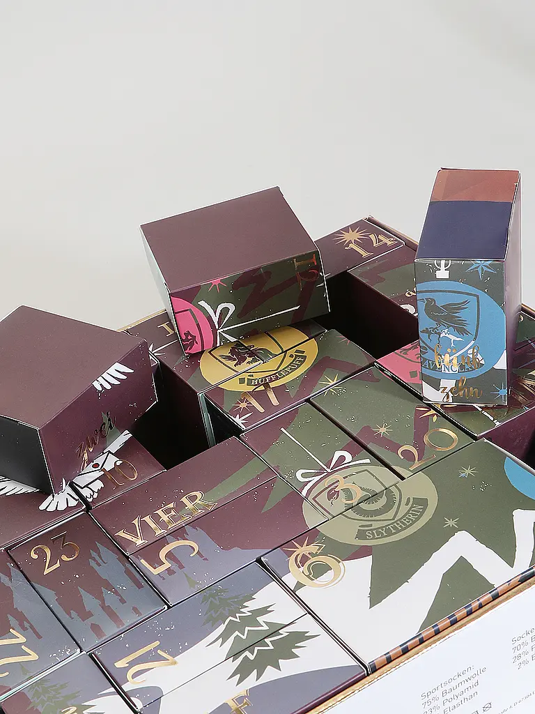 SOCKSWEAR | Socken Adventkalender HARRY POTTER bunt | Bunt