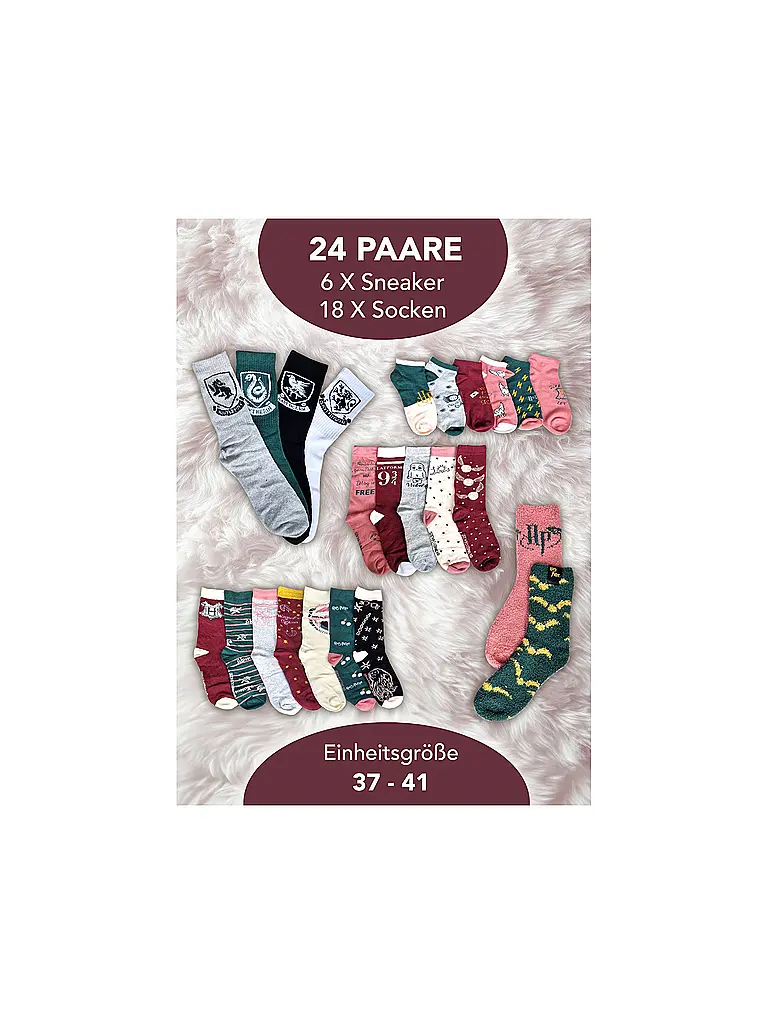 SOCKSWEAR | Socken Adventkalender HARRY POTTER bunt | Bunt