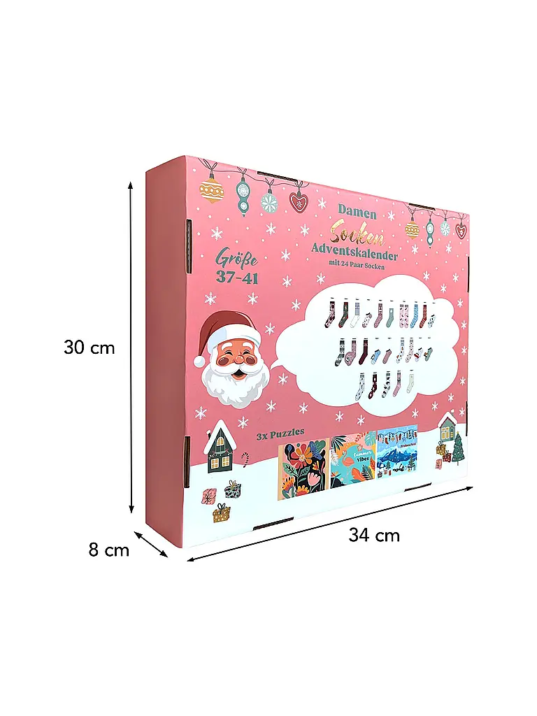 SOCKSWEAR | Socken Adventkalender PREMIUM bunt | Bunt