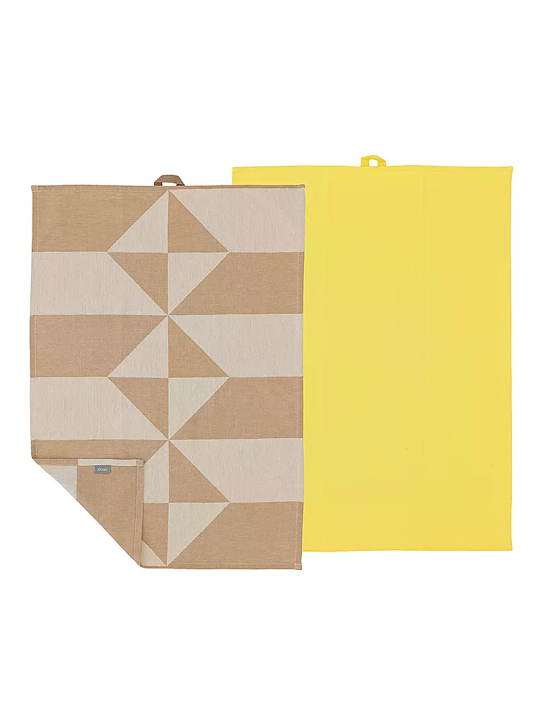 SOEDAHL | Geschirrtücher Set 2tlg. 50x70cm TWIST Warm Taupe  | hellbraun