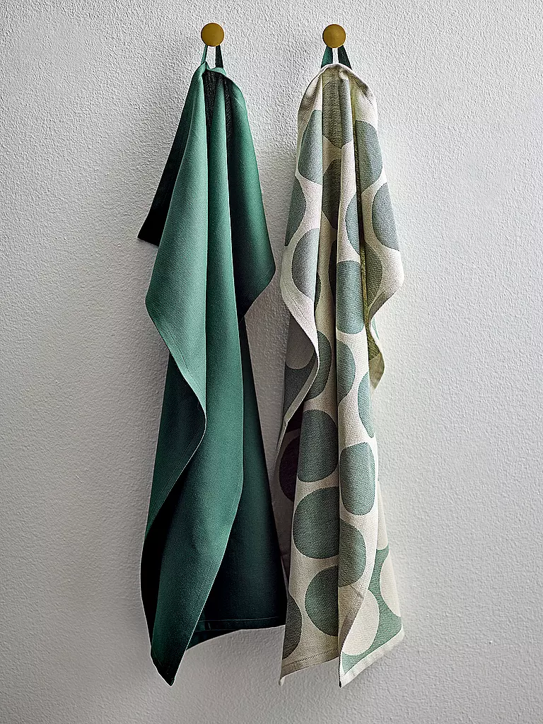 SOEDAHL | Geschirrtuch-Set 2tlg BUBBLES Pine Green | dunkelgrün