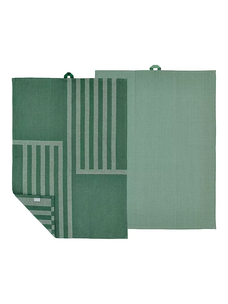 SOEDAHL | Geschirrtuch-Set 2tlg REFLECTION Pine Green  | dunkelgrün