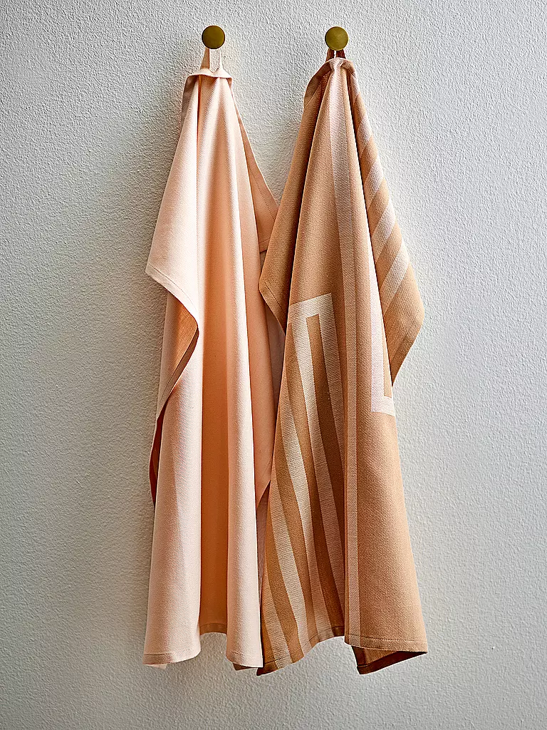 SOEDAHL | Geschirrtuch-Set 2tlg REFLECTION Warm Taupe | hellbraun