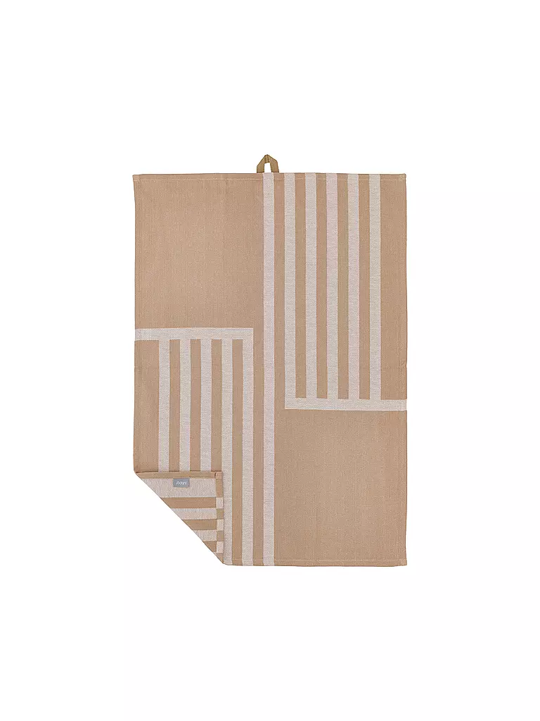 SOEDAHL | Geschirrtuch-Set 2tlg REFLECTION Warm Taupe | dunkelgrün