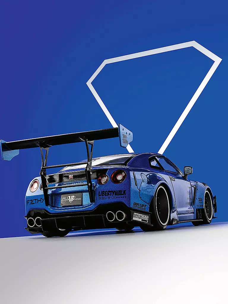 SOLIDO | Modellauto - 1:18 Nissan GTR 35 blau | blau