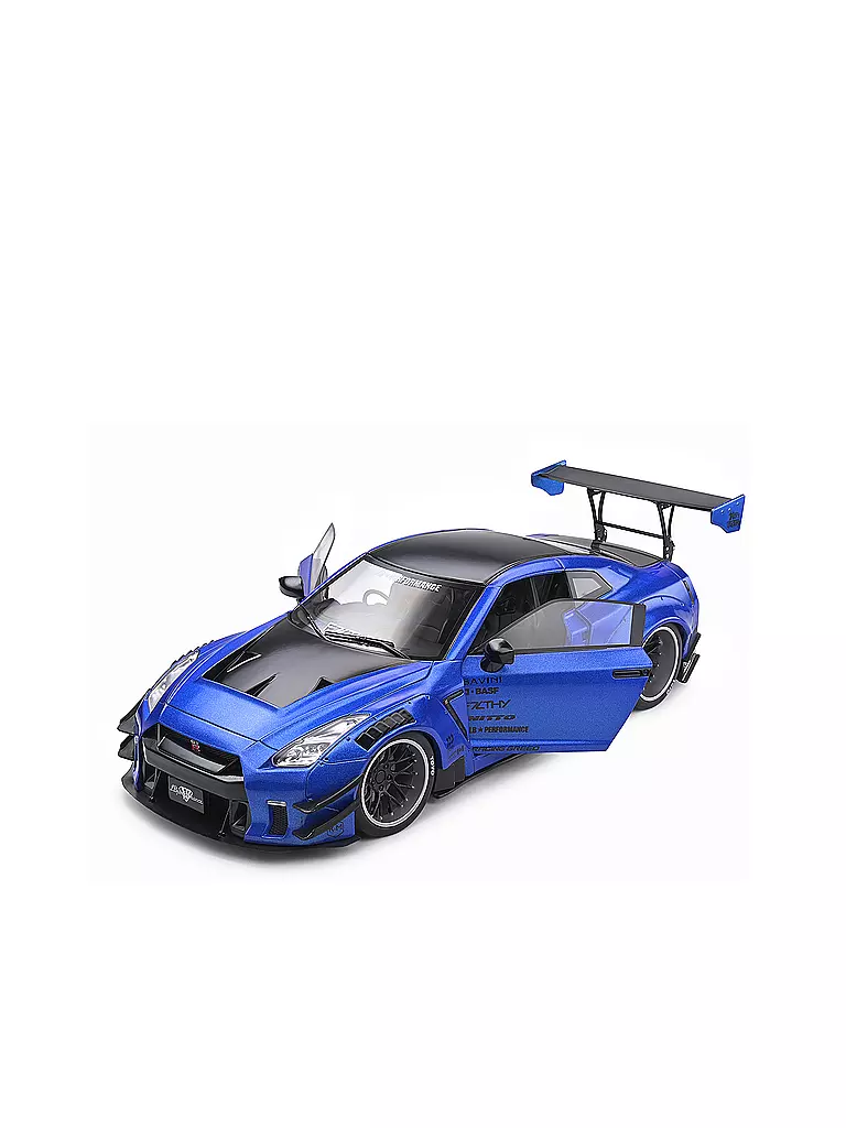 SOLIDO | Modellauto - 1:18 Nissan GTR 35 blau | blau