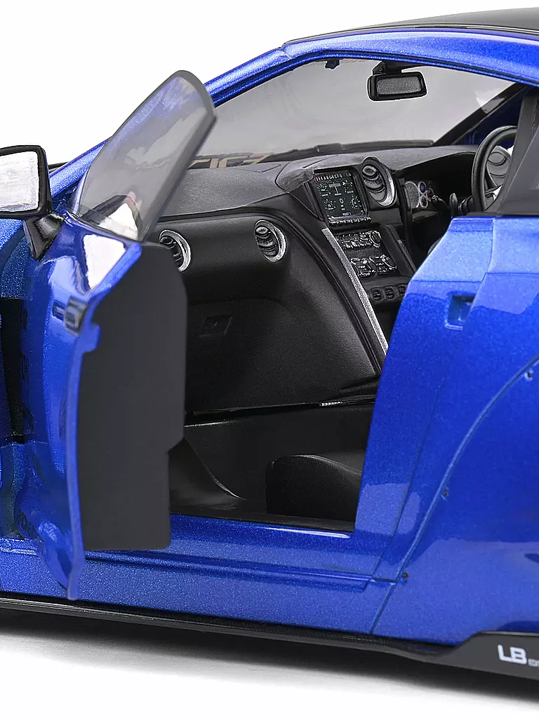 SOLIDO | Modellauto - 1:18 Nissan GTR 35 blau | blau