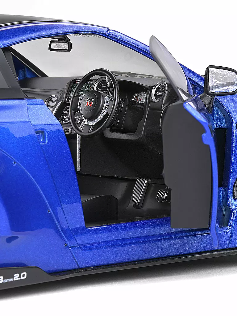 SOLIDO | Modellauto - 1:18 Nissan GTR 35 blau | blau