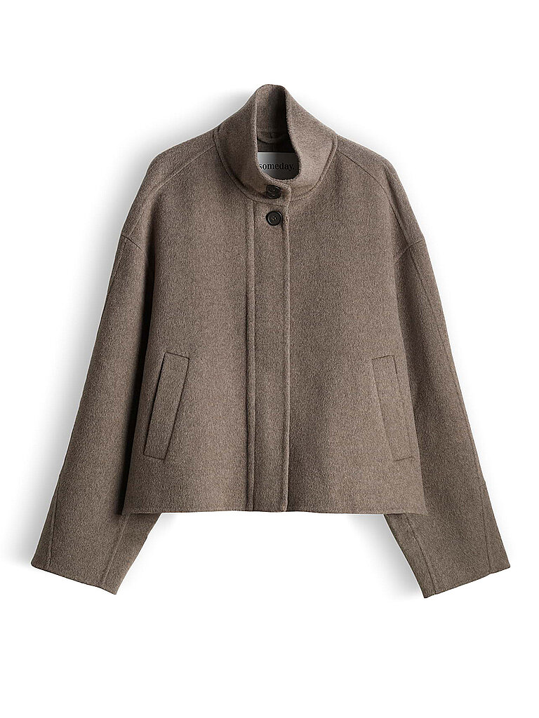 SOMEDAY Wolljacke VARIELLE hellgrau | 40