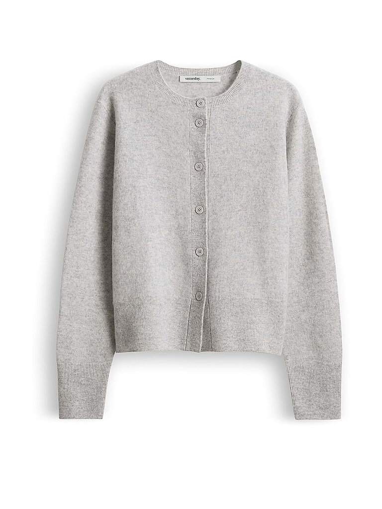 SOMEDAY Strickjacke TELORA hellgrau | L
