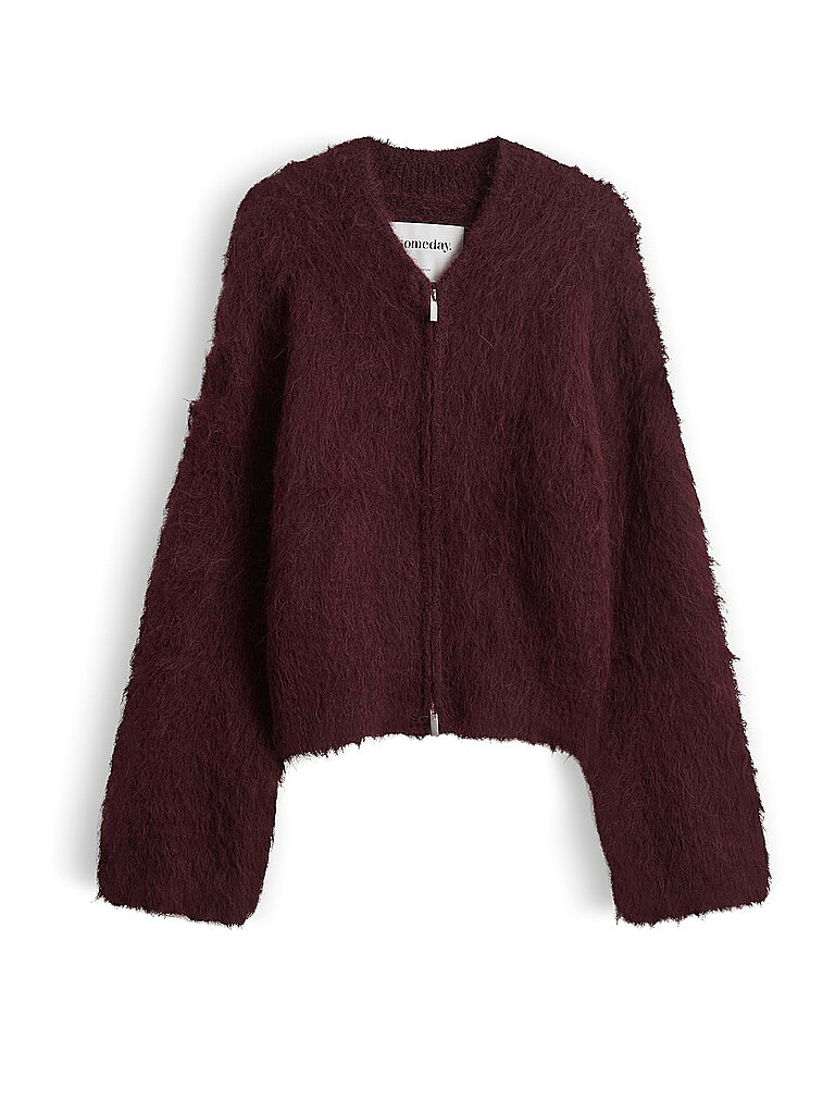 SOMEDAY Sweatjacke TANZINA dunkelrot | 38