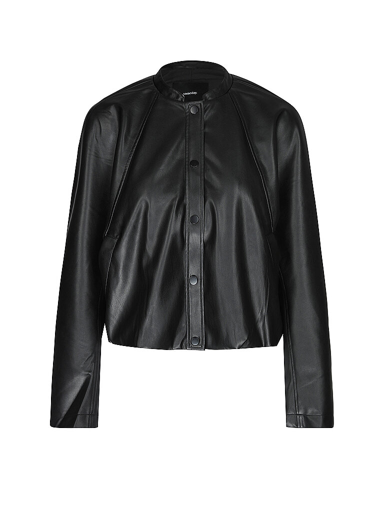 SOMEDAY Jacke in Lederoptik NAIRI schwarz | 40