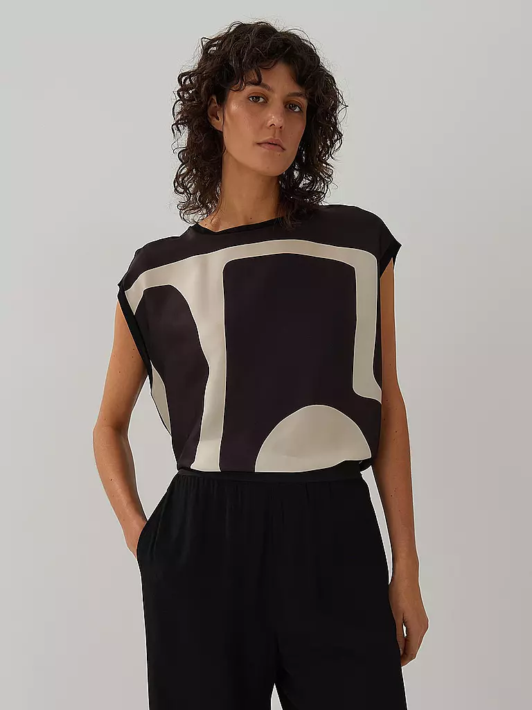 SOMEDAY | Blusenshirt KEO PRINT | schwarz