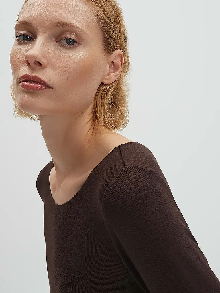 SOMEDAY | Langarmshirt KIROSA SOFT LONG | Braun