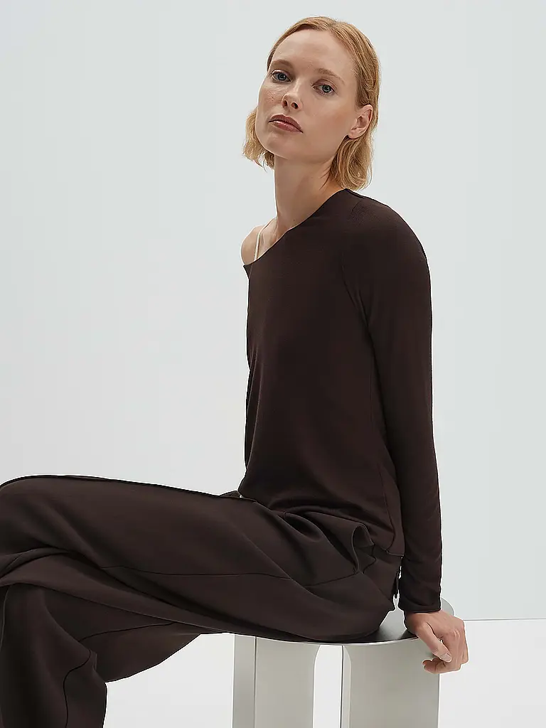 SOMEDAY | Langarmshirt KIROSA SOFT LONG | Braun