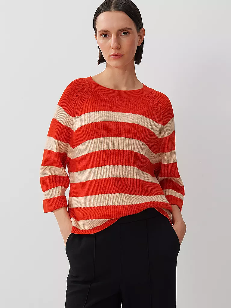 SOMEDAY | Pullover TIJOU STRIPE | rot