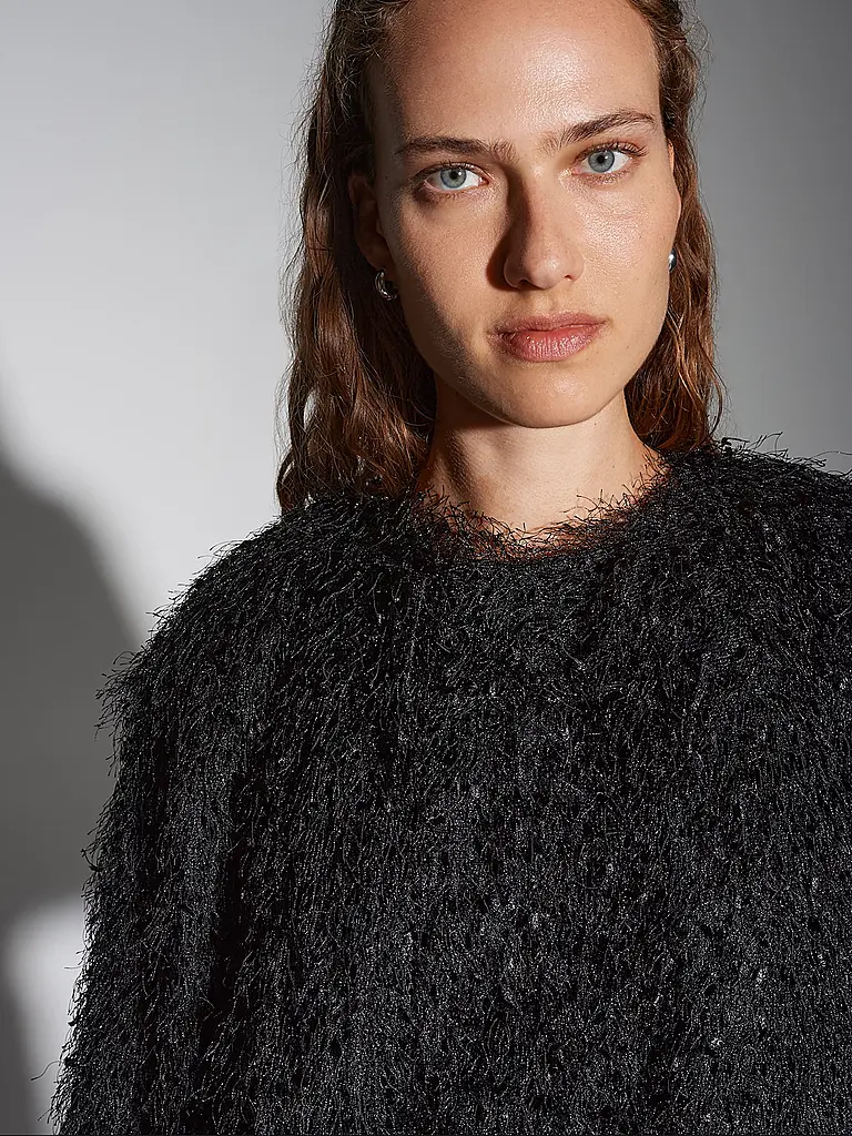 SOMEDAY | Strickjacke UFEATHER | Schwarz