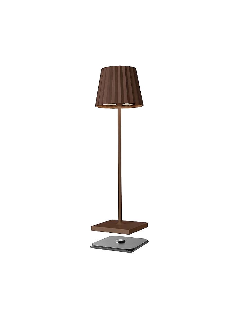 SOMPEX | Troll LED Outdoor Akku Lampe 38cm (Rost) | braun