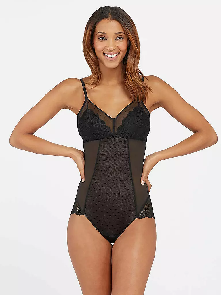 SPANX | Spotlight on Lace Panty Bodysuit  | schwarz