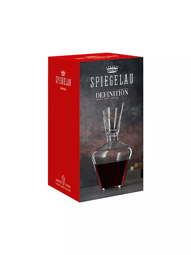 SPIEGELAU | Definition Weinkaraffe mit Stopfen 1l | transparent