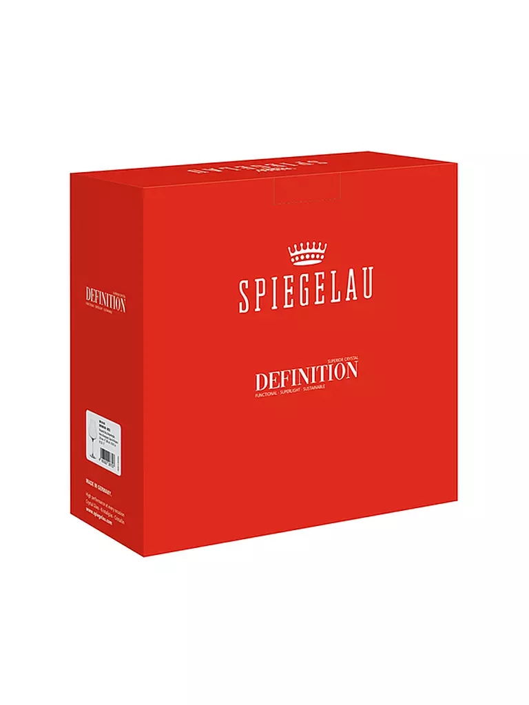 SPIEGELAU | Rotweinglas/Bordeauxglas 2er Set DEFINITION 750ml | transparent