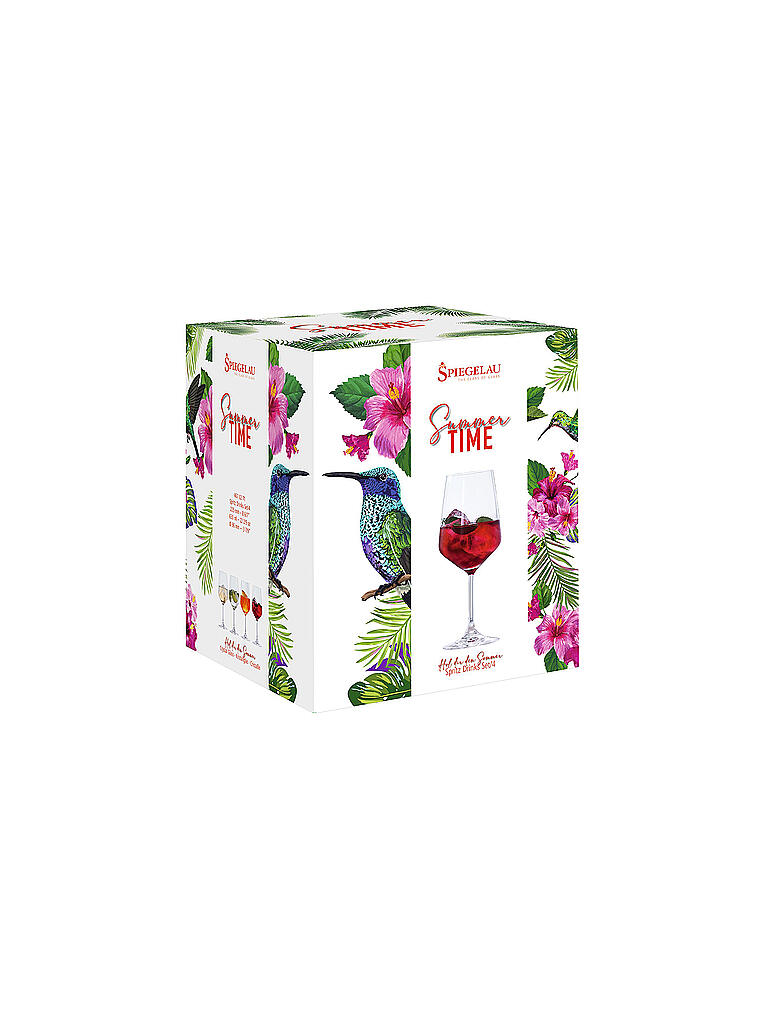 SPIEGELAU | Summertime Spritz Glas 4er Set | transparent