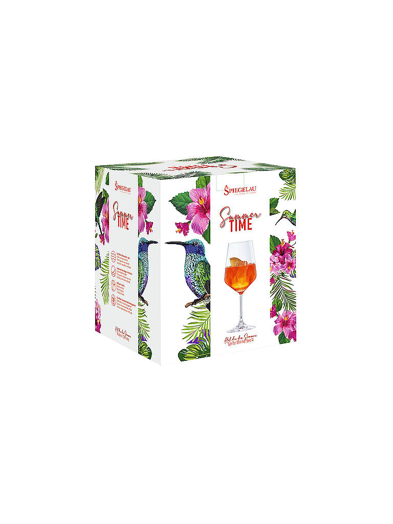 SPIEGELAU | Summertime Spritz Glas 4er Set | transparent