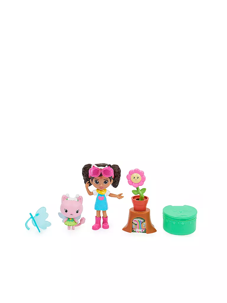 SPINMASTER | Gabby‘s Dollhouse Cat-tivity Set, Flower-rific Garden - Garten Set mit Gabby und Kitty Fee | keine Farbe