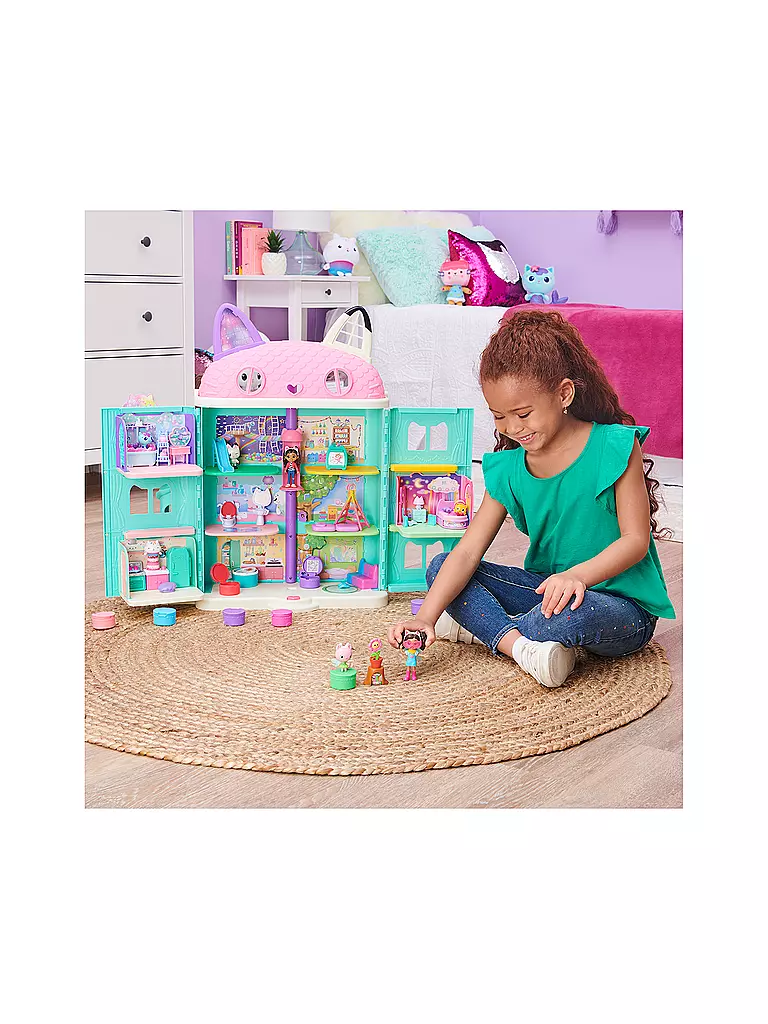 SPINMASTER | Gabby‘s Dollhouse Cat-tivity Set, Flower-rific Garden - Garten Set mit Gabby und Kitty Fee | keine Farbe