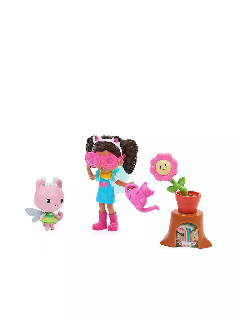 SPINMASTER | Gabby‘s Dollhouse Cat-tivity Set, Flower-rific Garden - Garten Set mit Gabby und Kitty Fee | keine Farbe