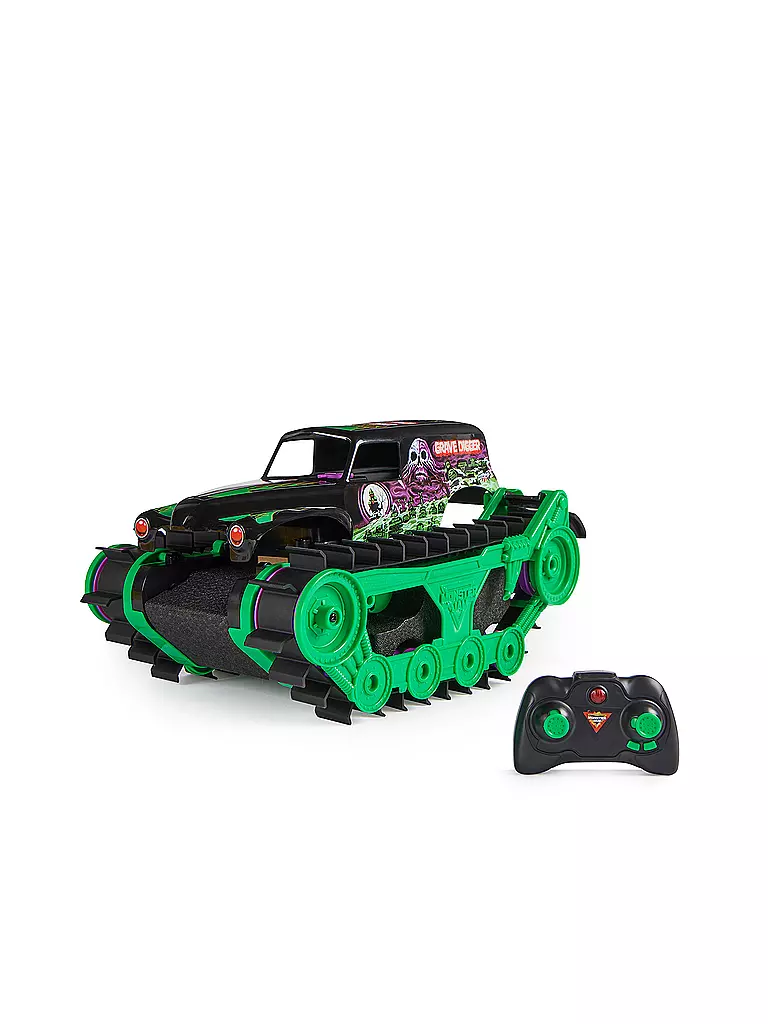 SPINMASTER | Monster Jam Ferngesteuertes Auto Grave Digger Trax RC Truck 1:15 | keine Farbe