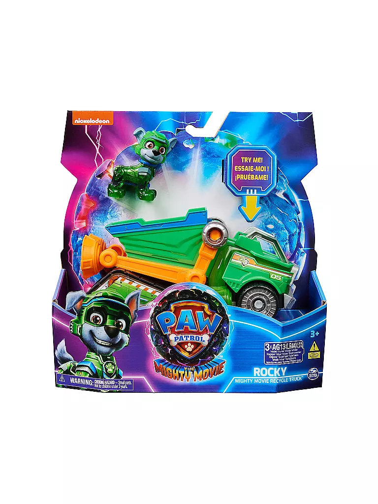 SPINMASTER | PAW Patrol Basis Fahrzeug von Rocky mit Welpenfigur | keine Farbe