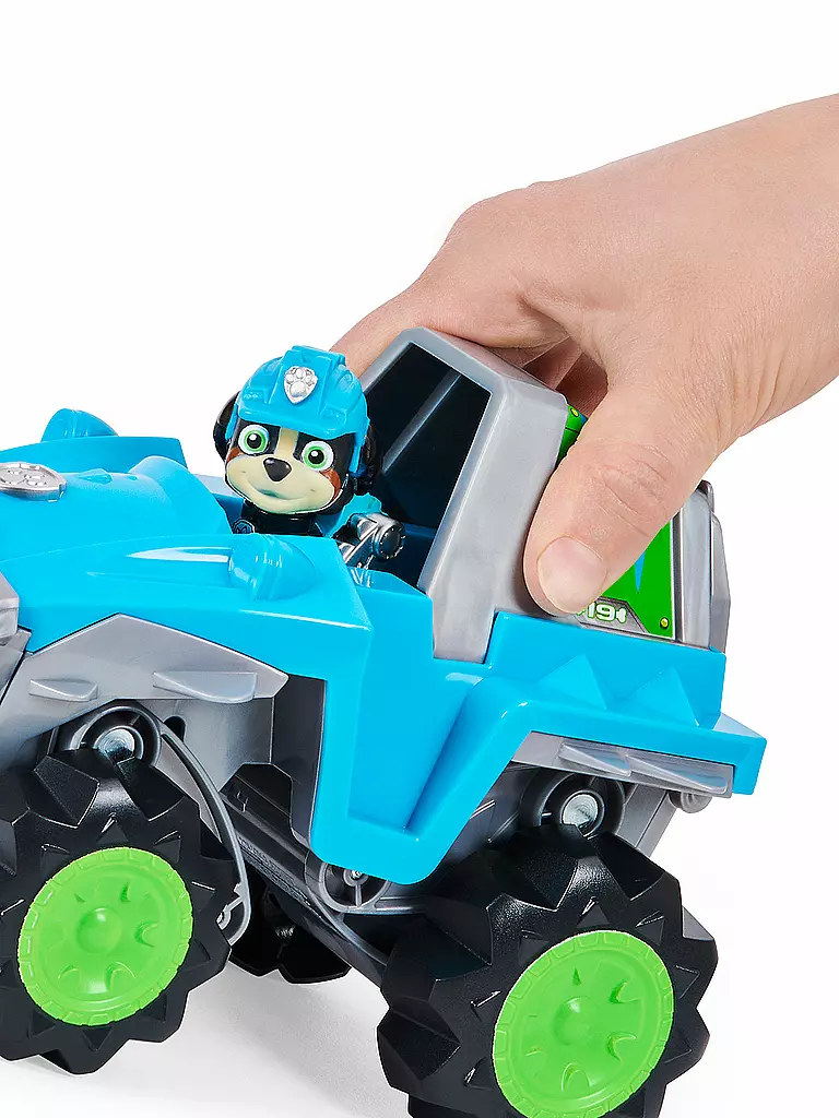 SPINMASTER | PAW Patrol Dino Rescue Deluxe Fahrzeug von Rex, inklusive Rex-Spielfigur | keine Farbe