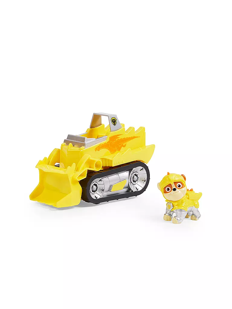 SPINMASTER | PAW Patrol Rescue Knights Basis Fahrzeug Spielzeugauto von Rubble mit Welpenfigur | keine Farbe