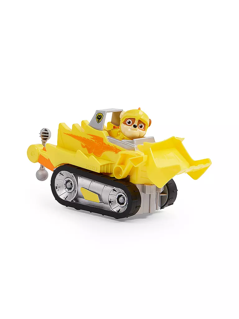 SPINMASTER | PAW Patrol Rescue Knights Basis Fahrzeug Spielzeugauto von Rubble mit Welpenfigur | keine Farbe