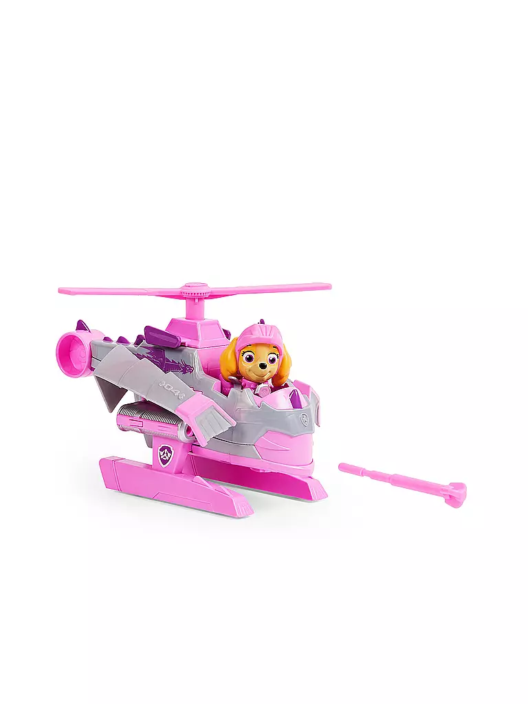 SPINMASTER | PAW Patrol Rescue Knights Basis Fahrzeug Spielzeugauto von Skye mit Welpenfigur | keine Farbe