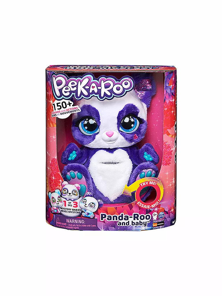 SPINMASTER | Peek-a-Roo Mama Panda und Baby | lila