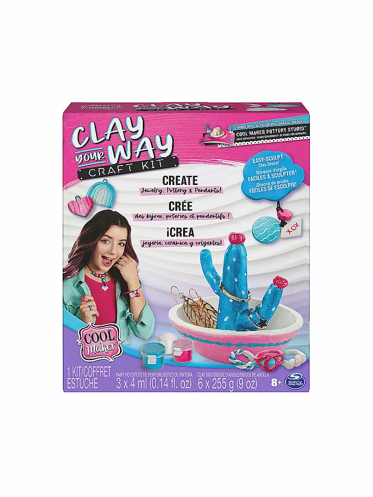 SPINMASTER | Pottery Cool Maker Clay your way Craft Kit | keine Farbe