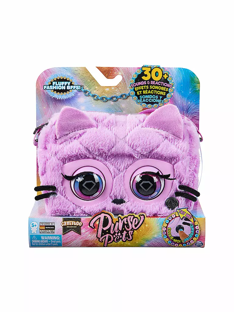 SPINMASTER | Purse Pets Flauschi Katze Tasche | keine Farbe