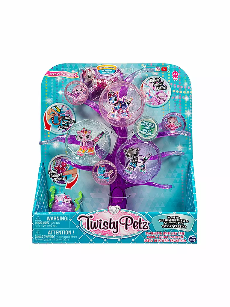 SPINMASTER | Twisty Petz Schmuckbaum mit Schaukel  6053562 | transparent