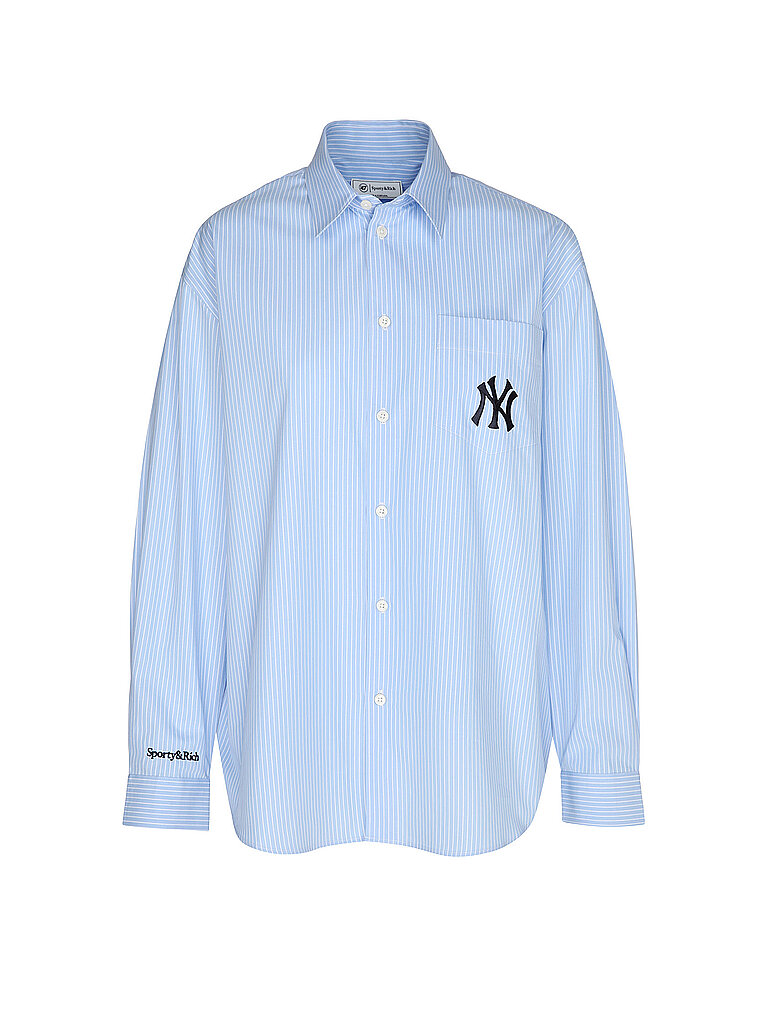 Bluse HERITAGE YANKEES SERIF hellblau XS damen