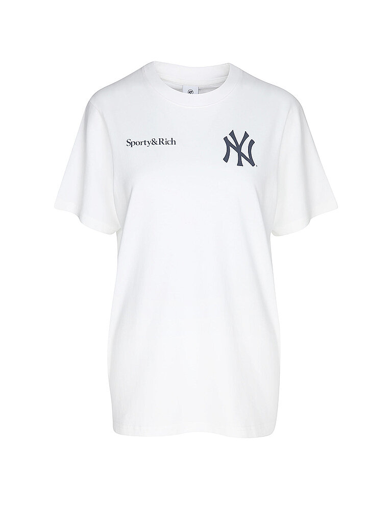 T-Shirt YANKEES CURVE weiss M damen