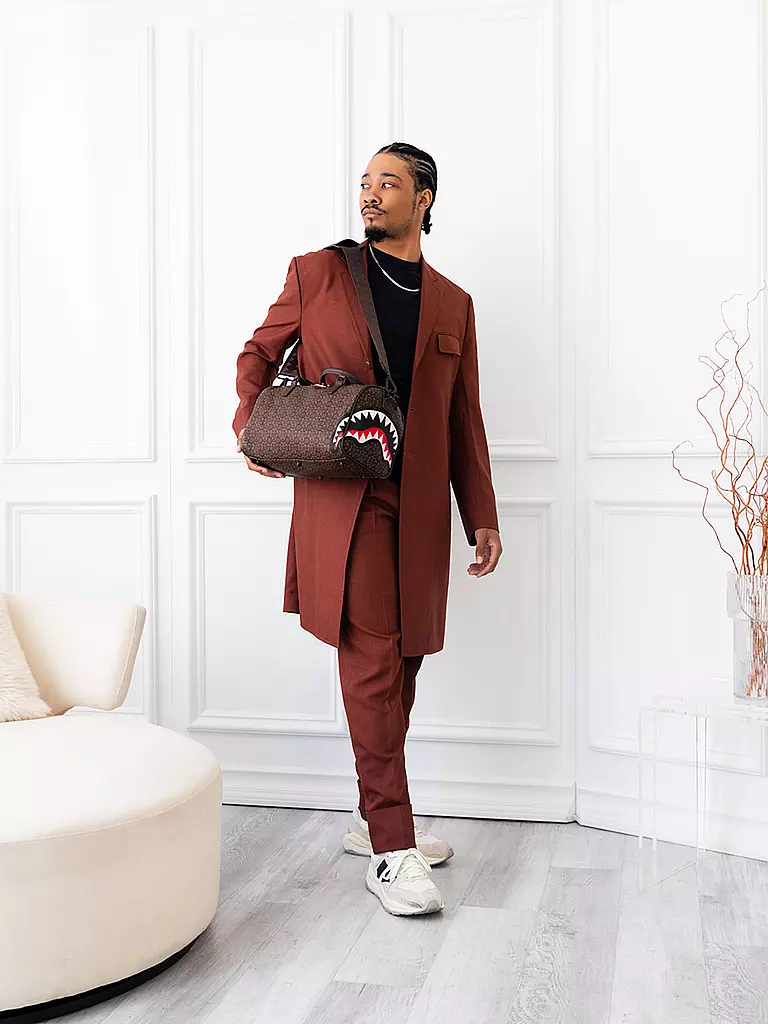 SPRAYGROUND | Tasche - Mini Duffle SHARKS IN PARIS | braun