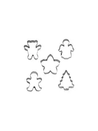 STAEDTER | Ausstecher - Weihnachten - Mini - Set, 5-teilig | silber