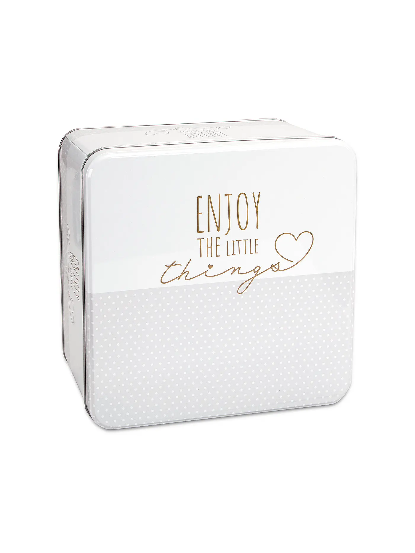 STAEDTER | Gebäckdose ENJOY THE LITTLE THINGS 21x21cm Creme  | creme