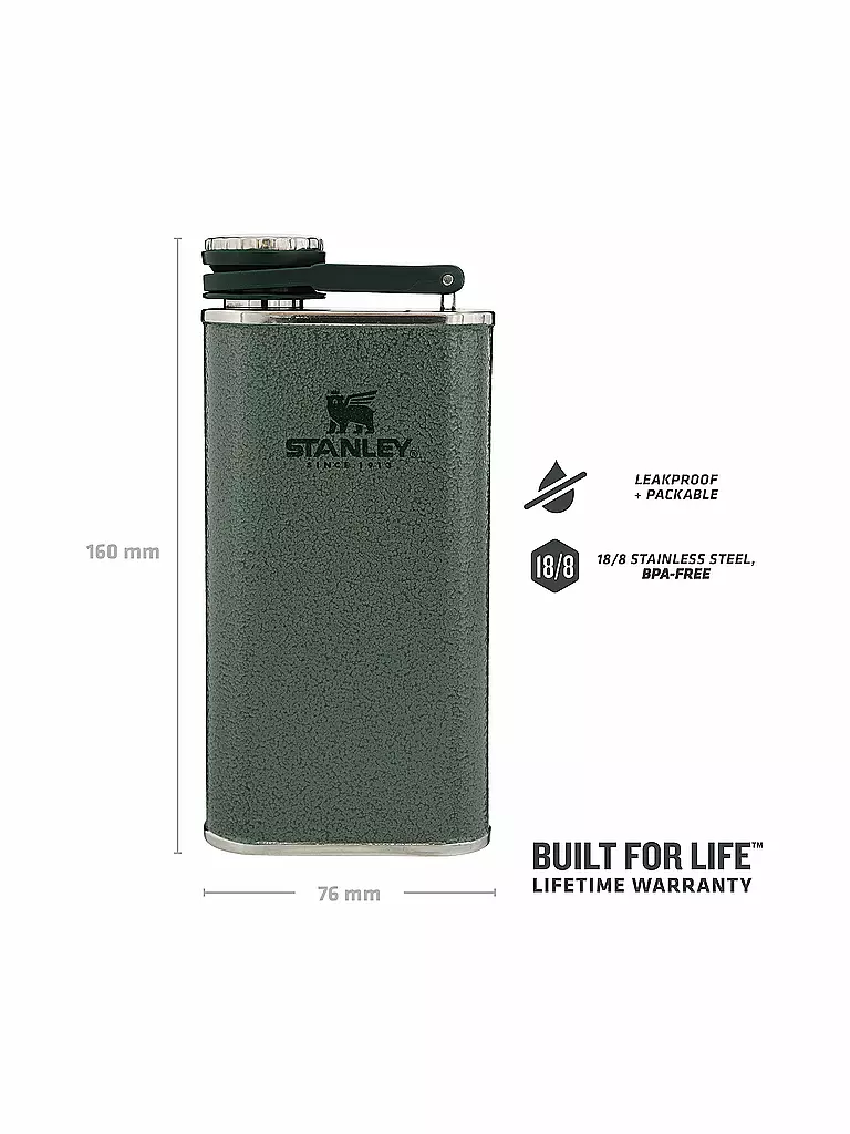 STANLEY | Flachmann Classic Flask 0,23l Grün | grün