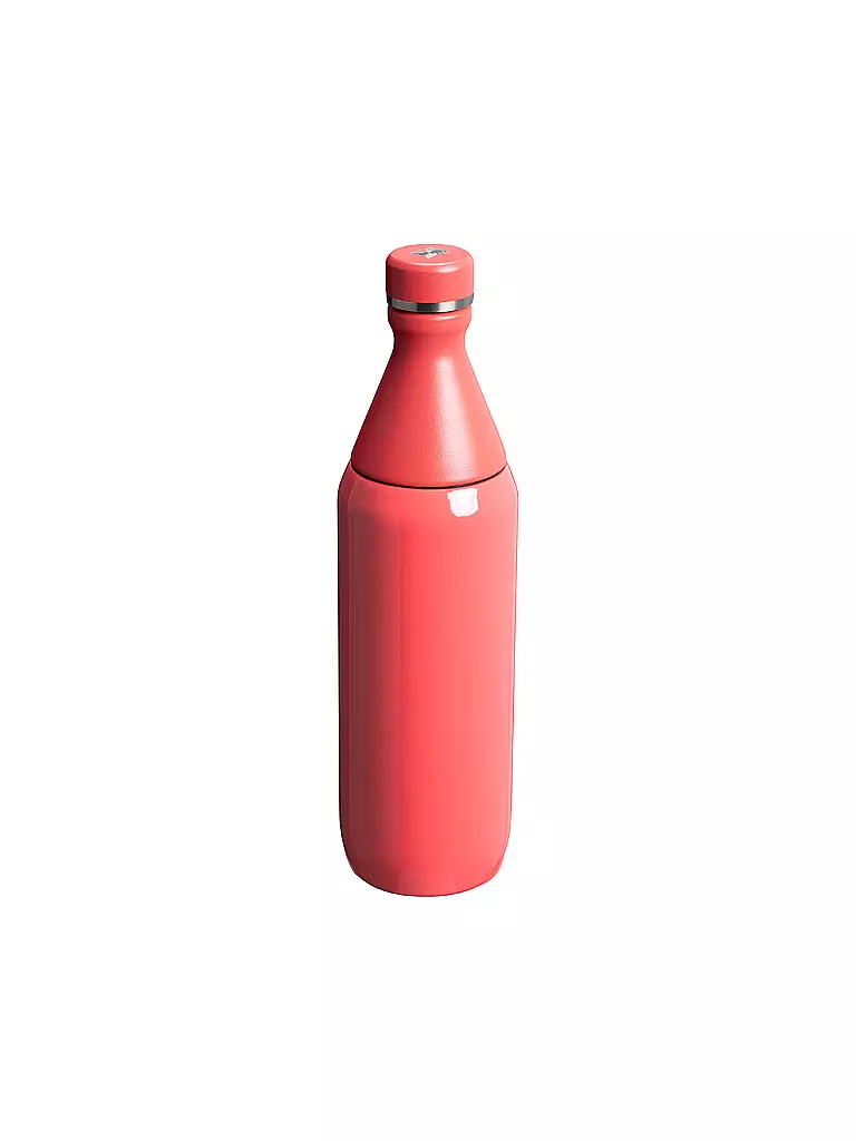 STANLEY | Isolierflasche - Thermosflasche ALL DAY SLIM BOTTLE 0,6l Hot Coral | hellblau