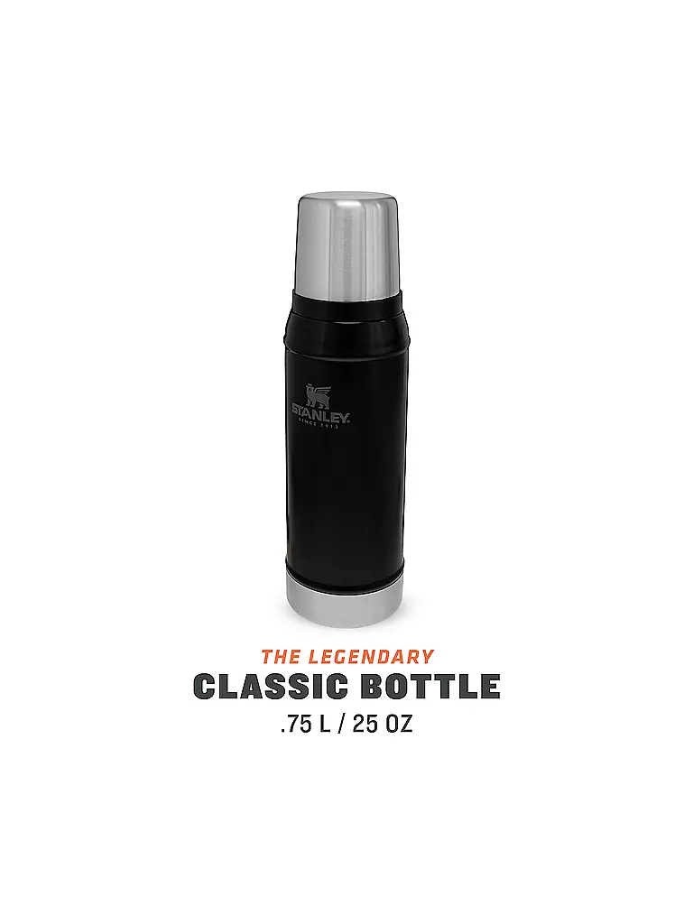 STANLEY | Isolierflasche - Thermosflasche Classic 0,75l Schwarz | schwarz