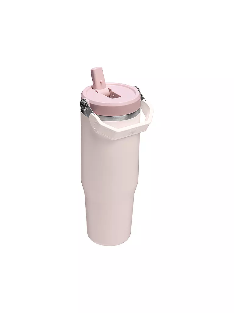 STANLEY | Isolierflasche - Thermosflasche Classic FLIP STRAW 2.0 0,8l  Rose Quartz | hellblau